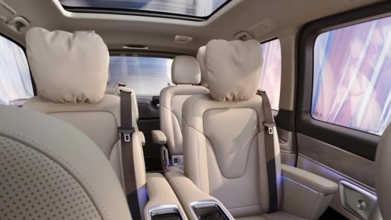 inside of a Mercedes-Benz V-Class